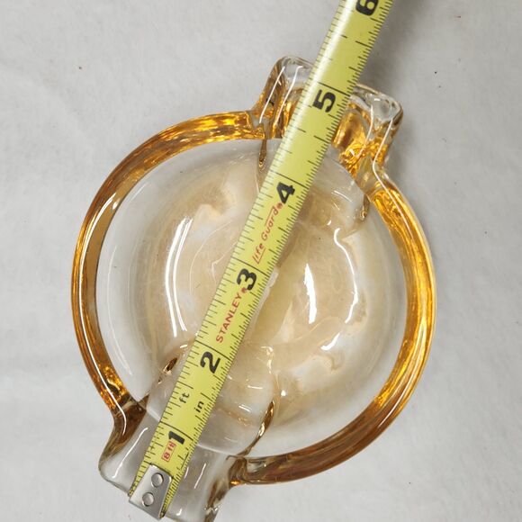 Set Of 2 Vintage Art Deco Iridescent Ashtrays - Picture 5 of 6